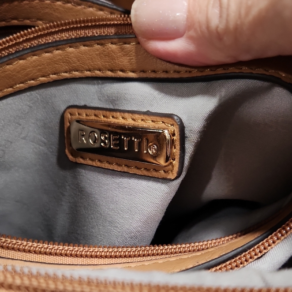 Rosetti White and Brown Shoulder Bag - Picture 12 of 16